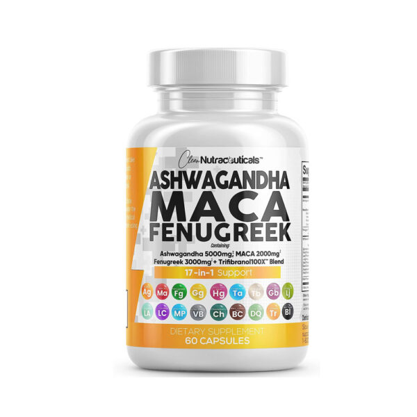 Ashwagandha 5000mg Maca Root 2000mg Fenugreek 3000mg Supplement