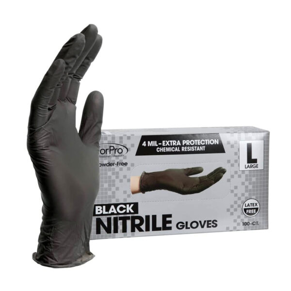 ForPro Disposable Nitrile Gloves, Chemical Resistant