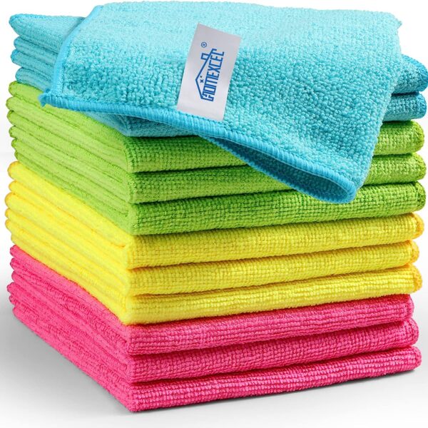 HOMEXCEL Microfiber Cleaning Cloth,12 Pack Cleaning Rag